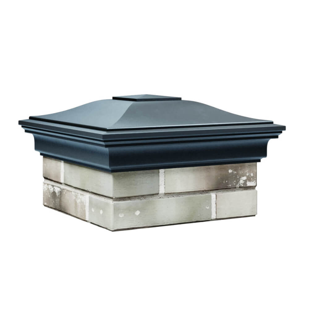 Колпак Zking Монблан Серый на столб 1.5х1.5 еврокирпича 0.7НФ (355х355мм) в Воскресенске фото