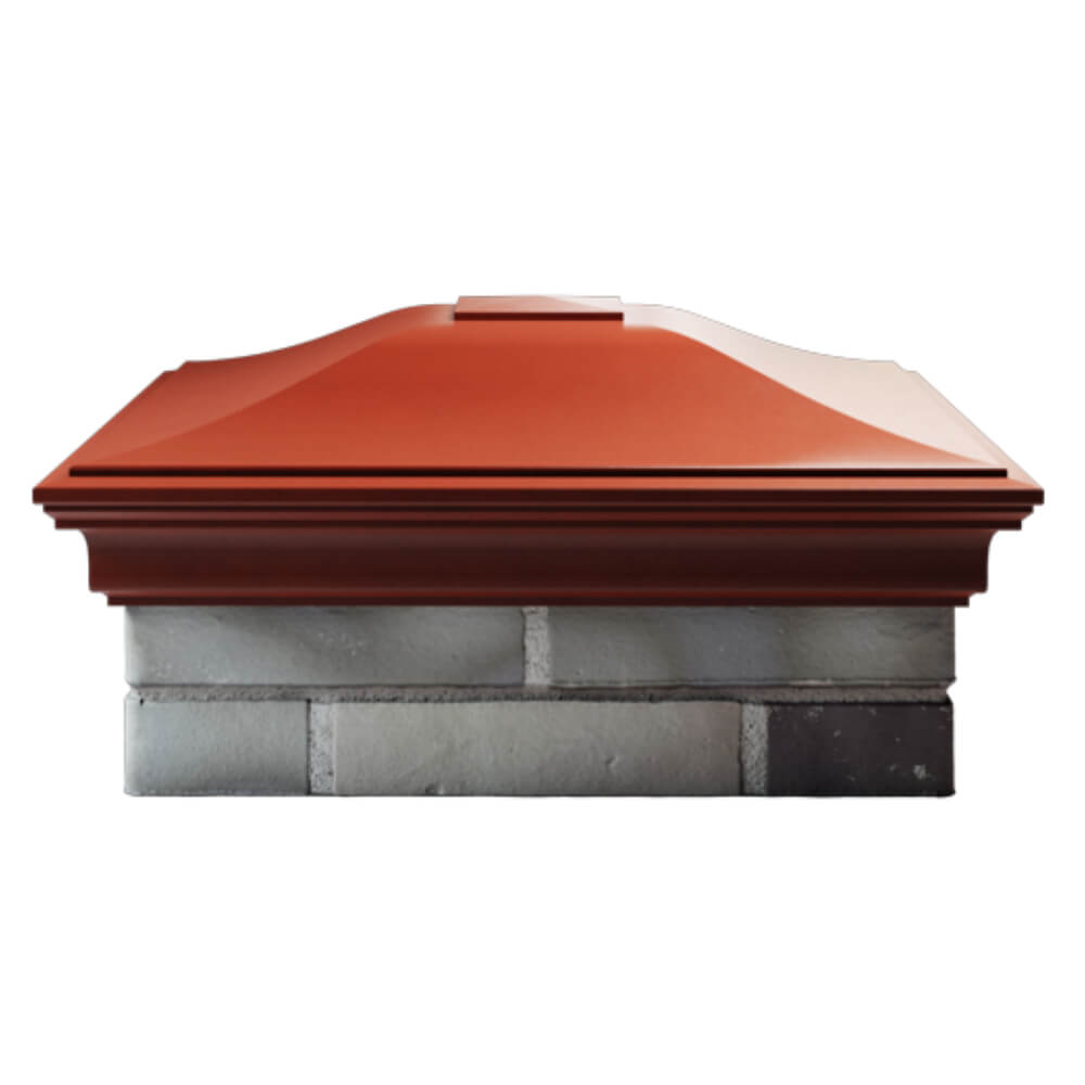 Колпак Zking Монблан Красный на столб 2х2 кирпича (515х515мм) в Воскресенске фото