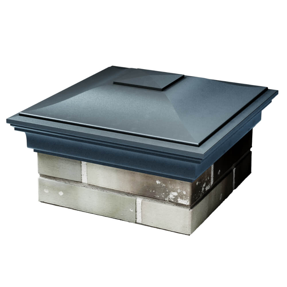 Колпак Zking Монблан Серый на столб 1.5х1.5 кирпича (385х385мм) в Воскресенске фото