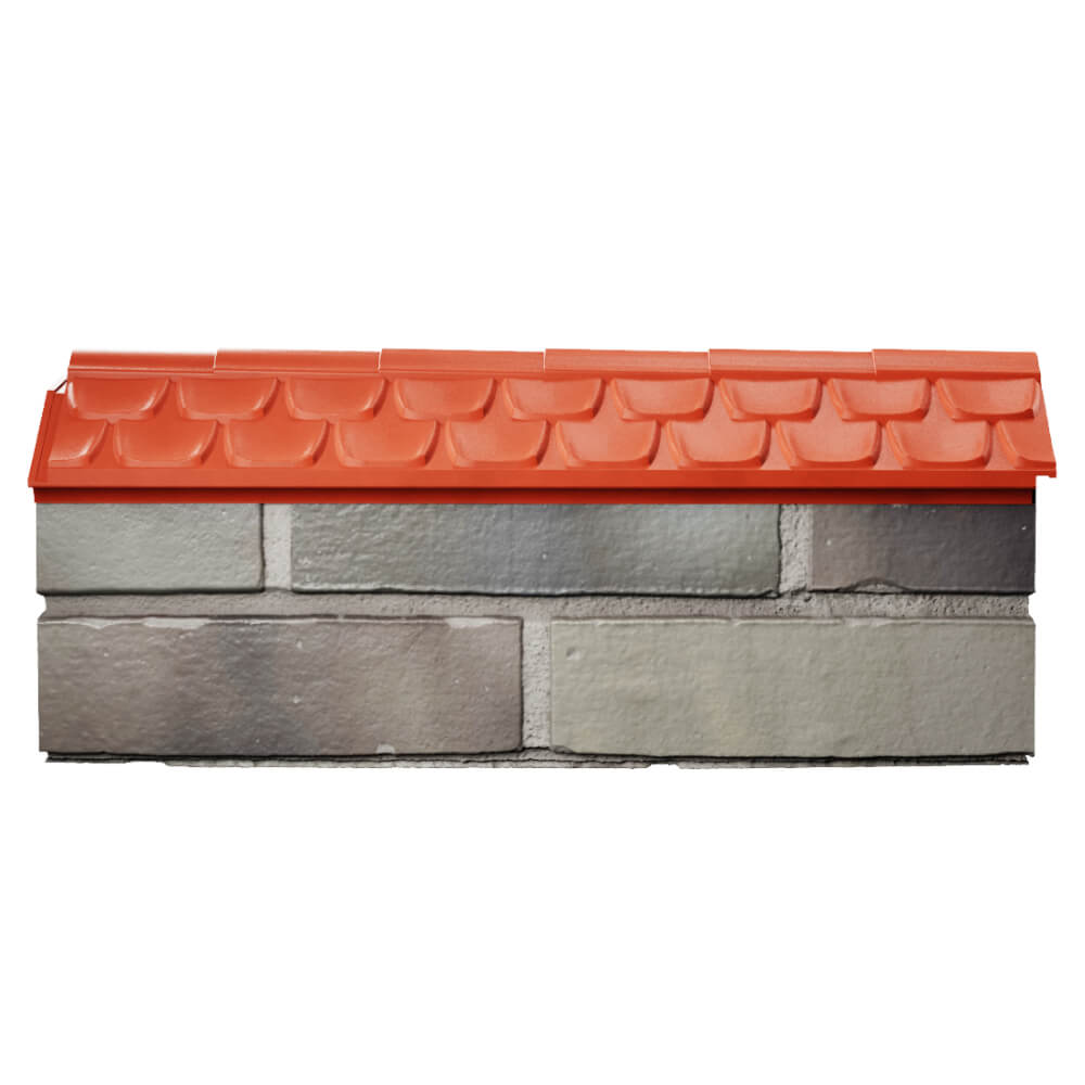 Парапет Zking Эльбрус Красный с посадкой на 0.5 кирпича (130мм) в Воскресенске фото