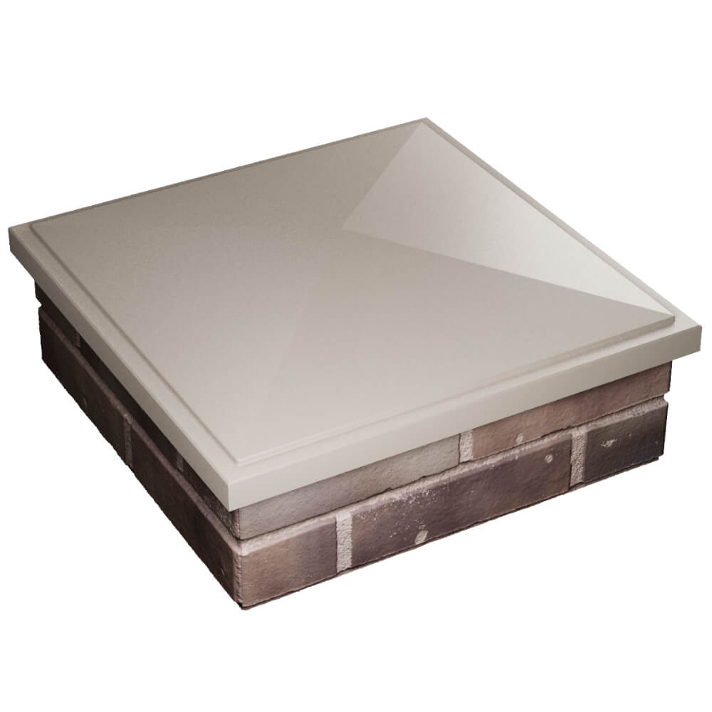 Колпак Zking БонаМоно Бежевый на столб 2х2 кирпича (515х515, 530х530мм) в Воскресенске фото