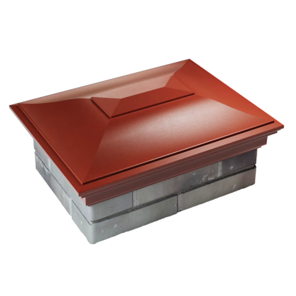 Колпак Zking Монблан Красный на столб 2х1.5 кирпича (515х385мм) Воскресенск фото