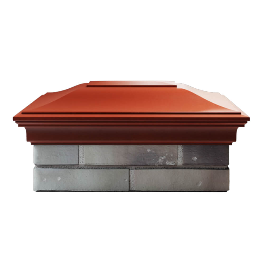 Колпак Zking Монблан Красный на столб 2х1.5 кирпича (515х385мм) в Воскресенске фото
