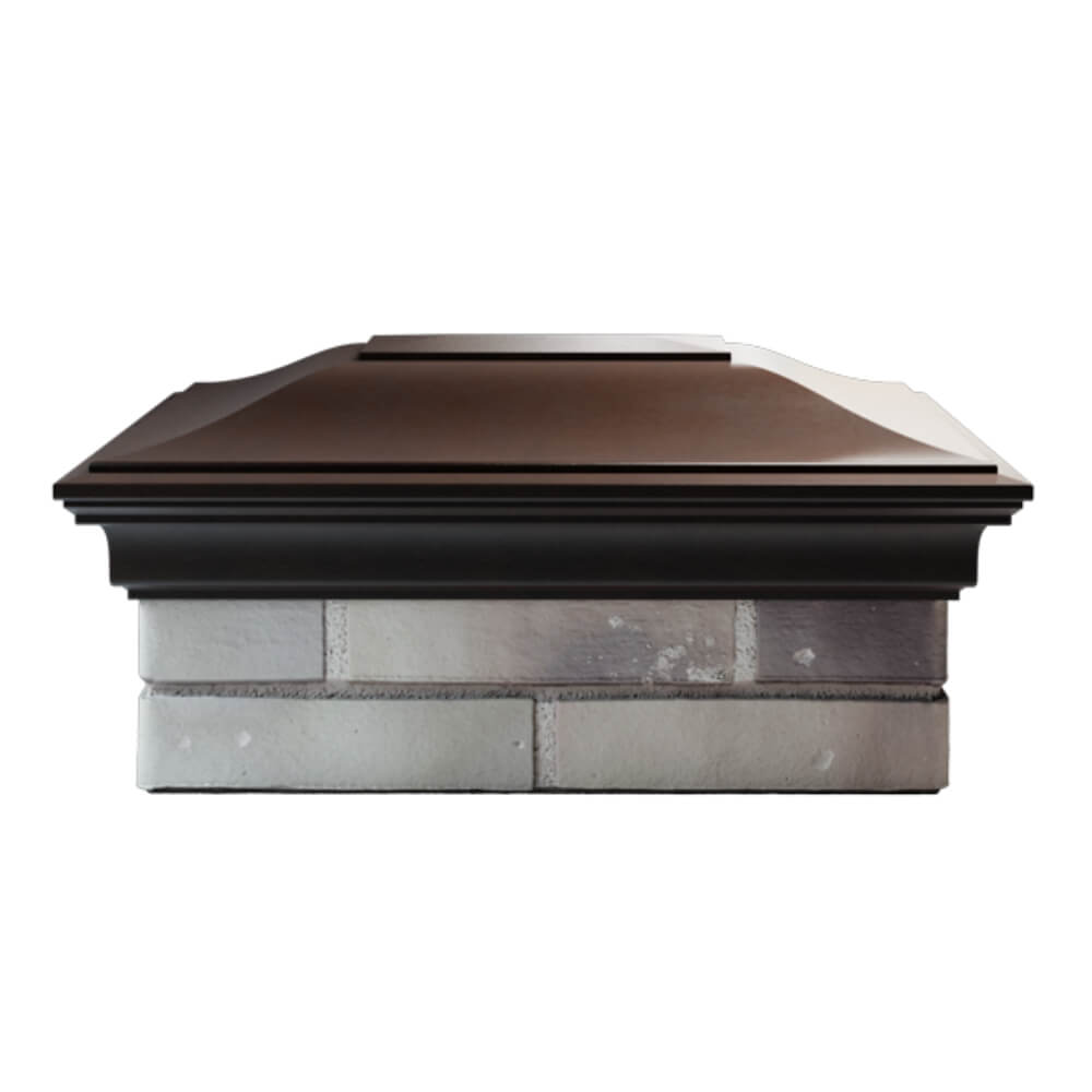 Колпак Zking Монблан Коричневый на столб 2х1.5 кирпича (515х385мм) в Воскресенске фото
