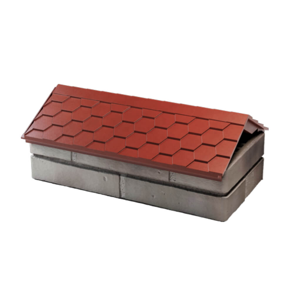 Парапет Zking Эверест Красный с посадкой на 1 кирпич (200/225/255мм) в Воскресенске фото