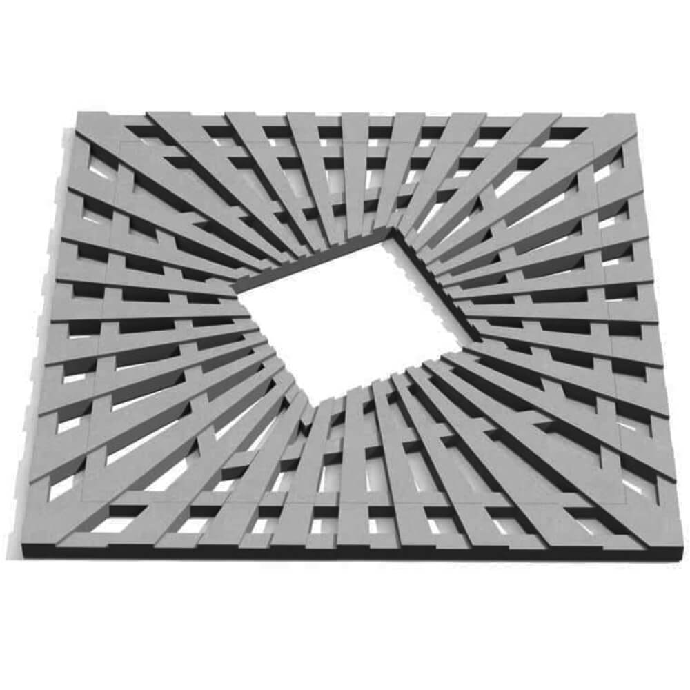 Приствольная решетка для дерева ZKING ATMOSPHERE 1.2х1.2м Серая Воскресенск фото