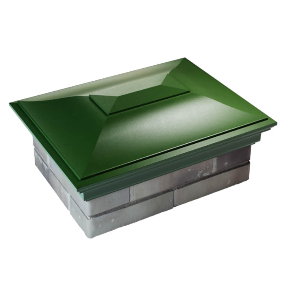 Колпак Zking Монблан Зеленый на столб 2х1.5 кирпича (515х385мм) Воскресенск фото