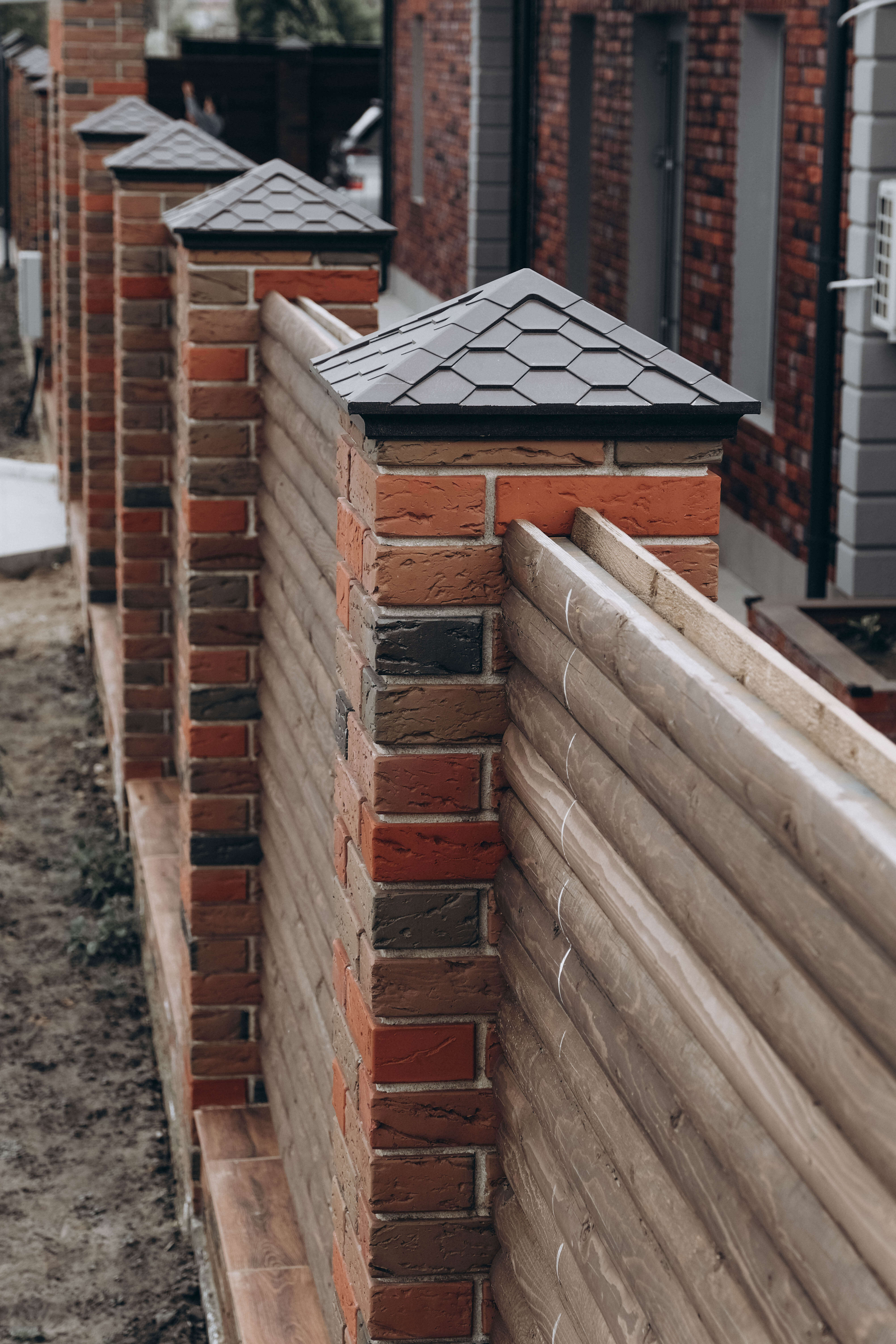 Колпак Zking Эверест Коричневый на столб 1.5х1.5 кирпича (390х390мм) в Воскресенске фото