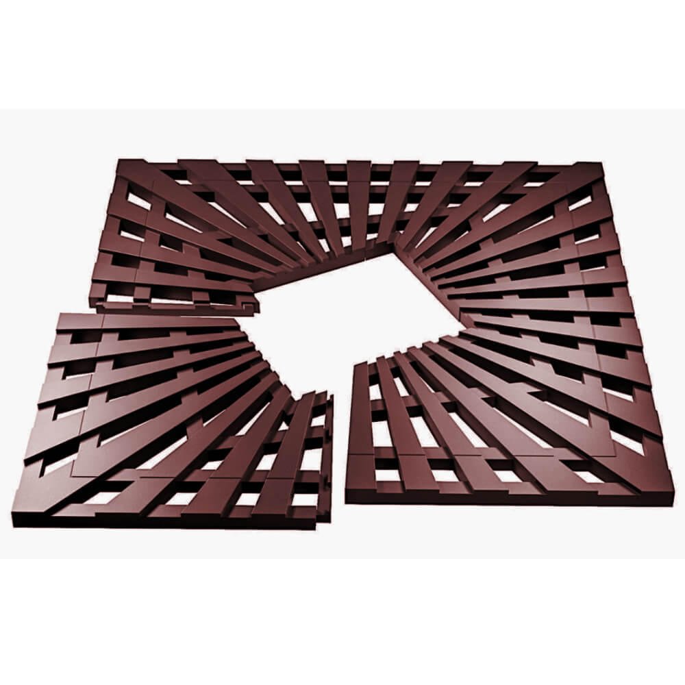 Приствольная решетка для дерева ZKING ATMOSPHERE 1.2х1.2м Коричневая в Воскресенске фото