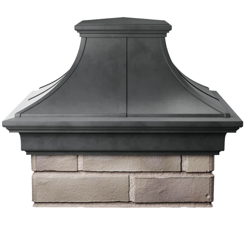 Колпак Zking Монблан Премиум Серый на столб 1.5х1.5 кирпича (385х385мм) Воскресенск фото