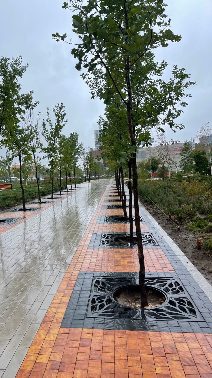 Приствольная решетка для дерева ZKING CRUST 1.2х1.2м Черная в Воскресенске фото