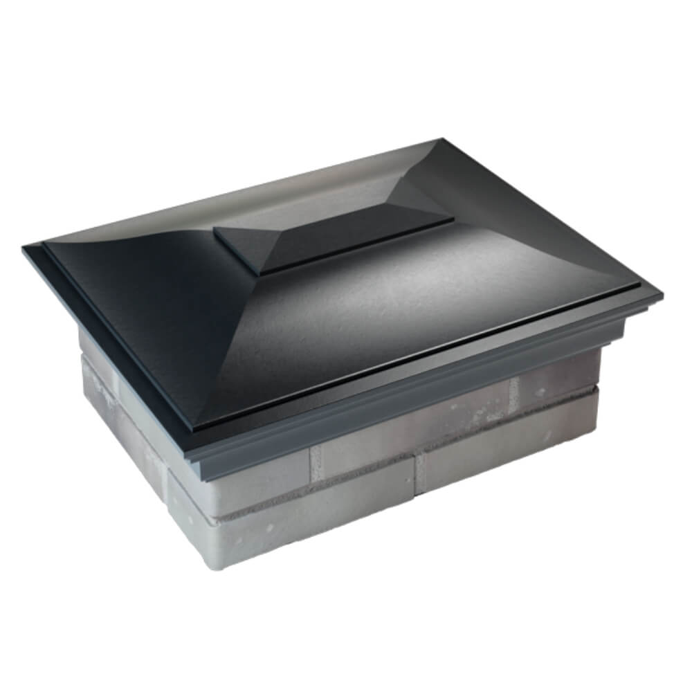 Колпак Zking Монблан Черный на столб 2х1.5 кирпича (515х385мм) Воскресенск фото