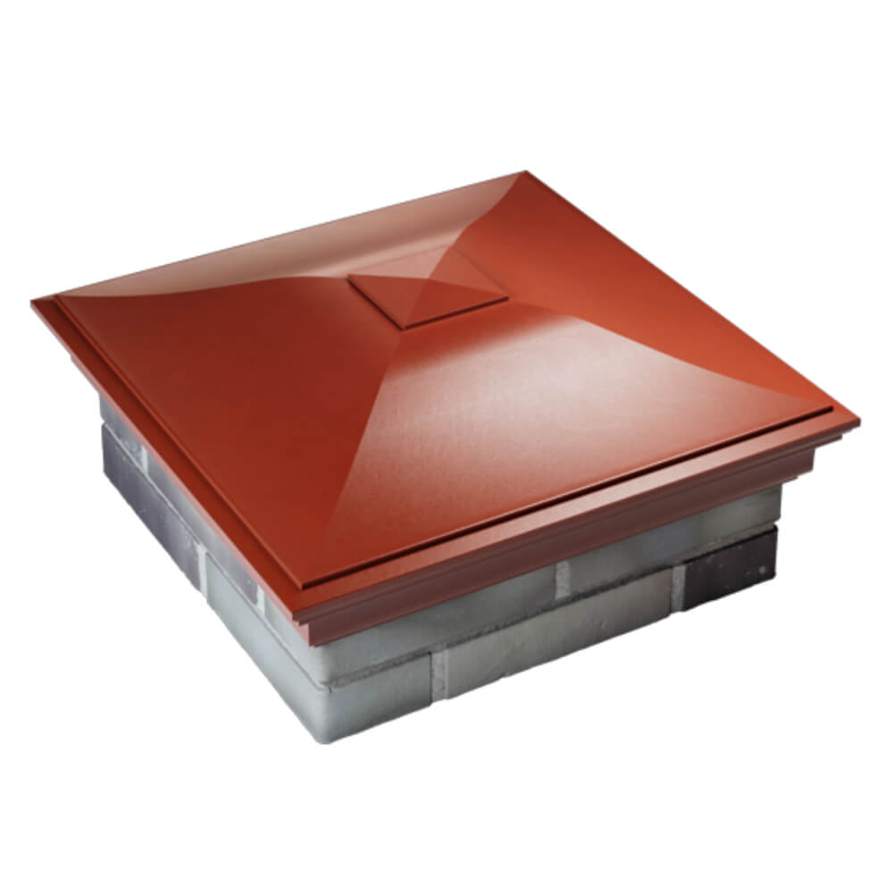 Колпак Zking Монблан Красный на столб 2х2 кирпича (515х515мм) Воскресенск фото