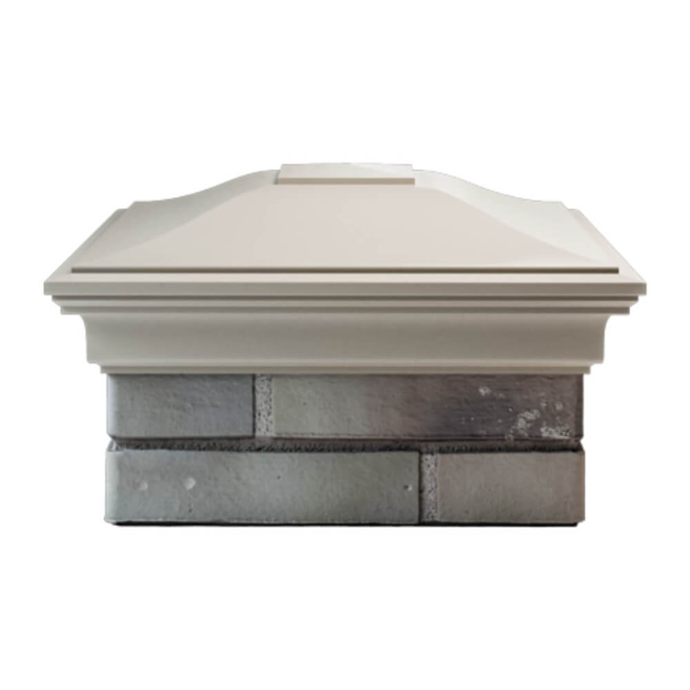 Колпак Zking Монблан Бежевый на столб 1.5х1.5 еврокирпича 0.7НФ (355х355мм) Воскресенск фото