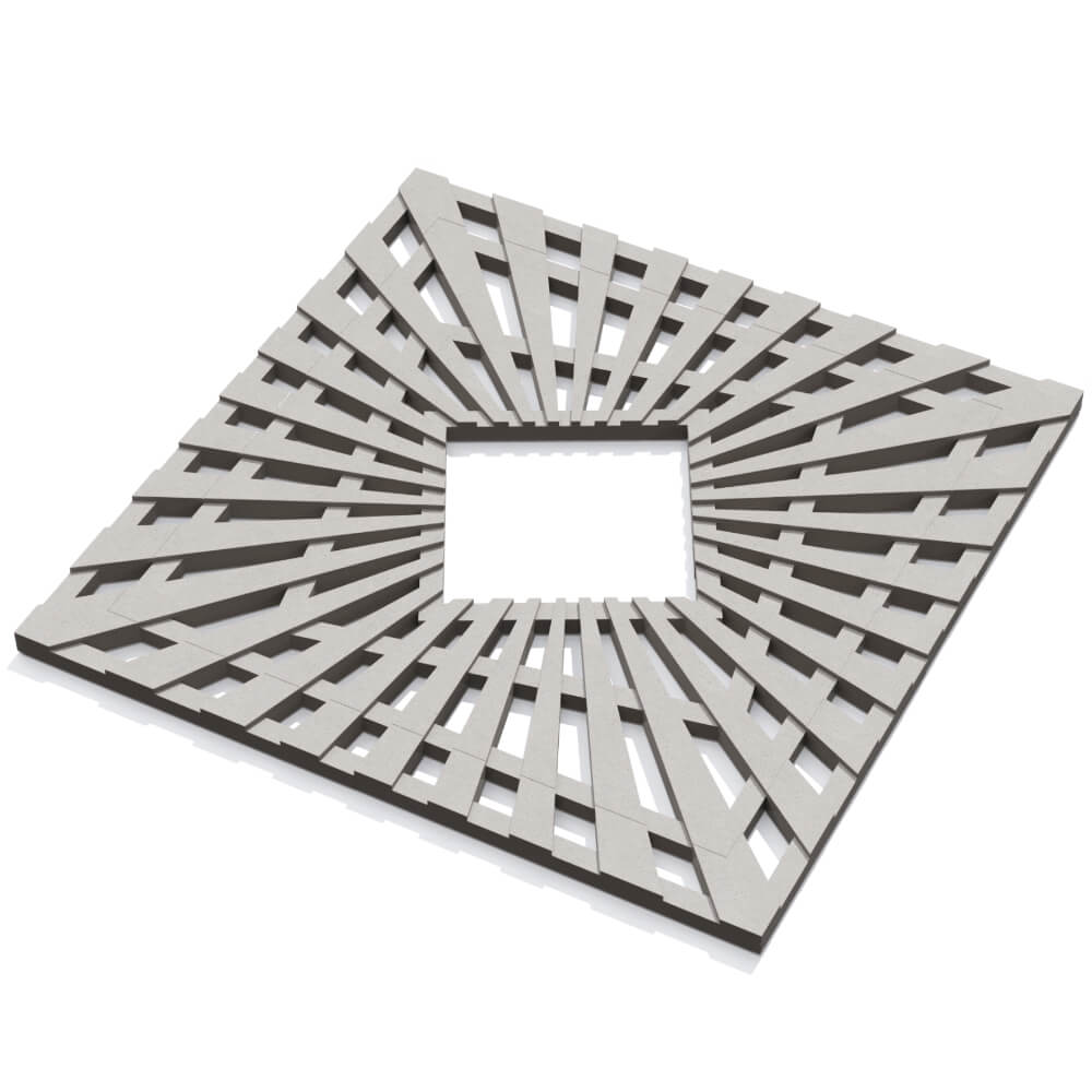 Приствольная решетка для дерева ZKING ATMOSPHERE 1.2х1.2м Бежевая в Воскресенске фото