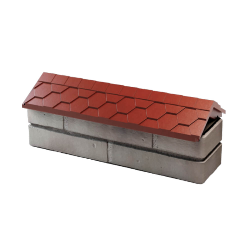 Парапет Zking Эверест Красный с посадкой на 0.5 кирпича (130мм) в Воскресенске фото