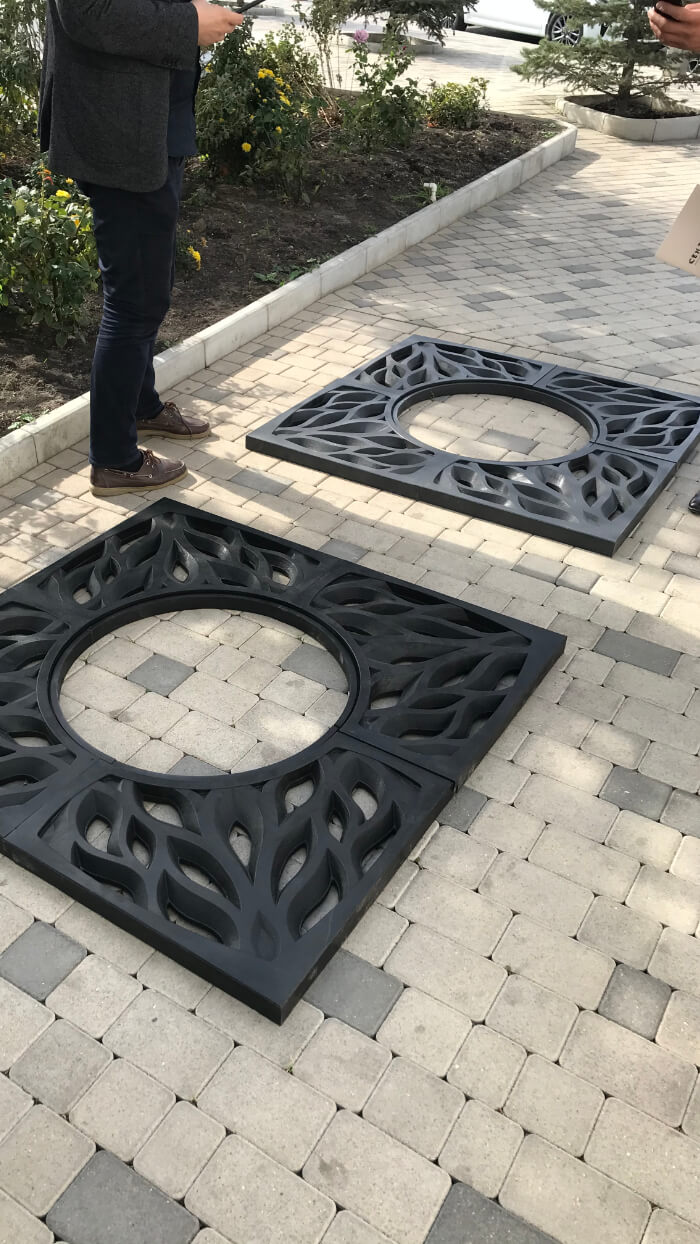 Приствольная решетка для дерева ZKING CRUST 1.2х1.2м Черная в Воскресенске фото