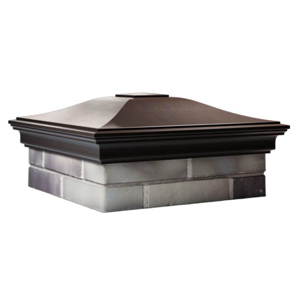 Колпак Zking Монблан Коричневый на столб 2х2 кирпича (515х515мм) в Воскресенске фото