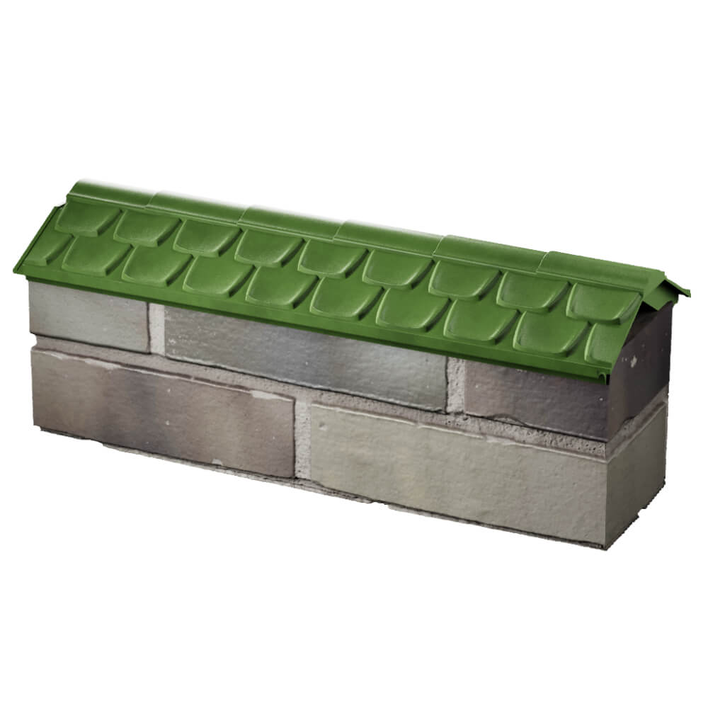 Парапет Zking Эльбрус Зеленый с посадкой на 0.5 кирпича (130мм) в Воскресенске фото