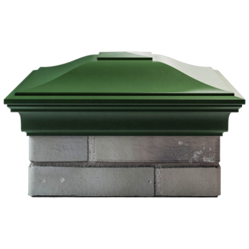 Колпак Zking Монблан Зеленый на столб 1.5х1.5 кирпича (385х385мм) Воскресенск фото