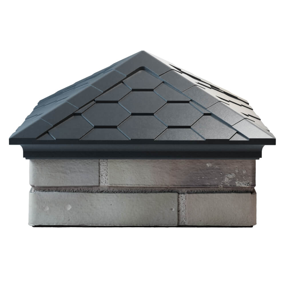 Колпак Zking Эверест Серый на столб 1.5х1.5 кирпича (390х390мм) Воскресенск фото