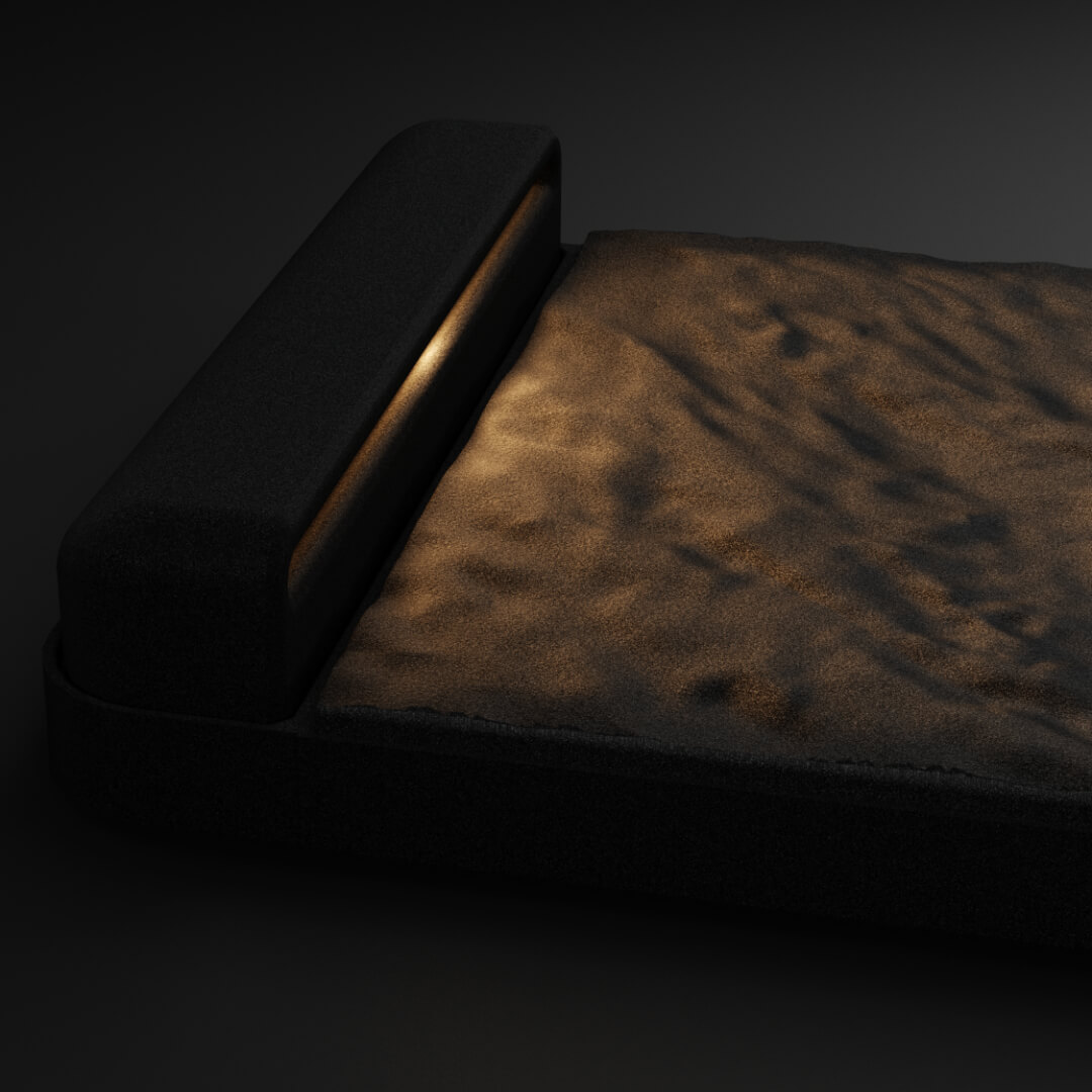 LED Светильник для шаговой плиты STONE Черный Сланец 330х75х98мм Воскресенск фото