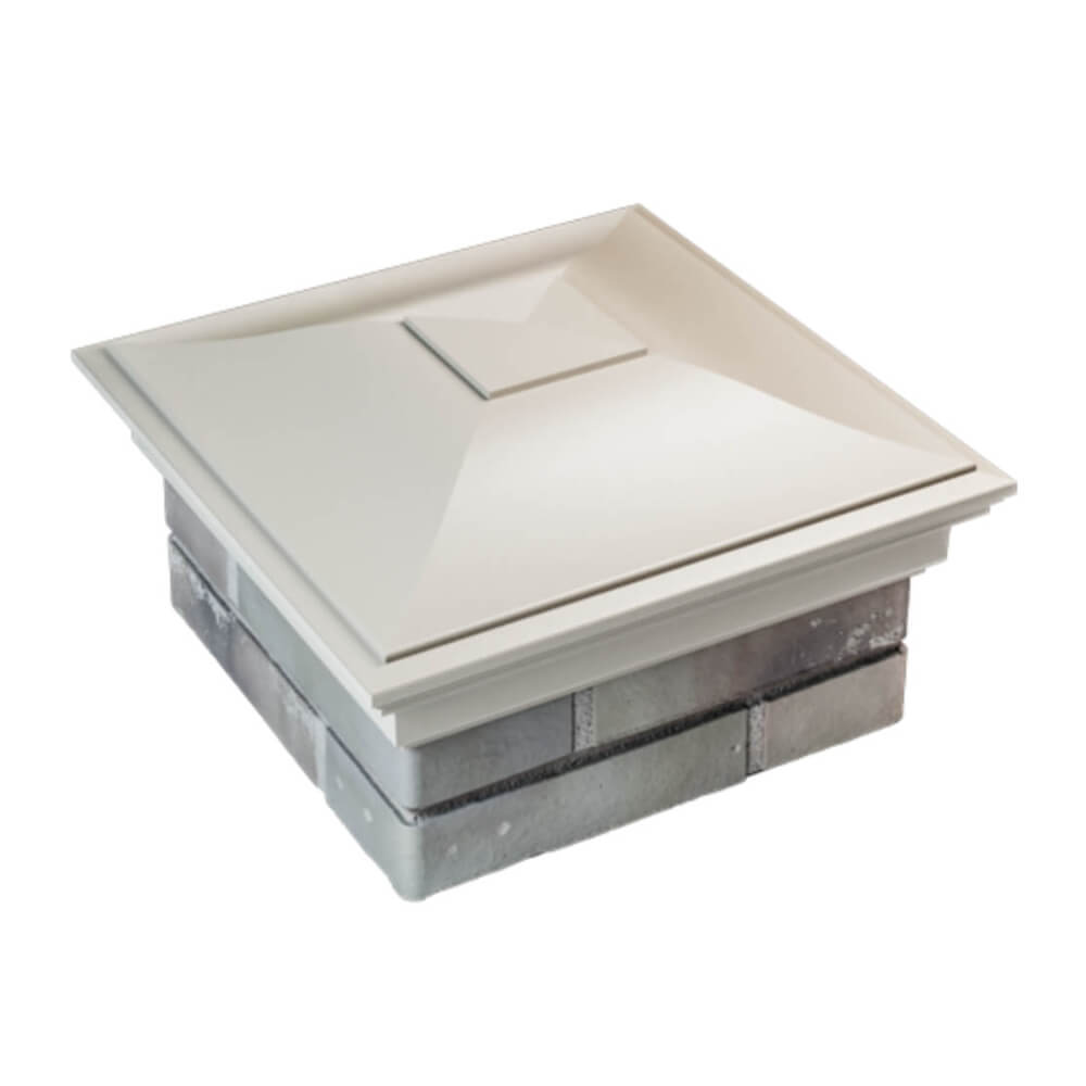 Колпак Zking Монблан Бежевый на столб 1.5х1.5 еврокирпича 0.7НФ (355х355мм) в Воскресенске фото