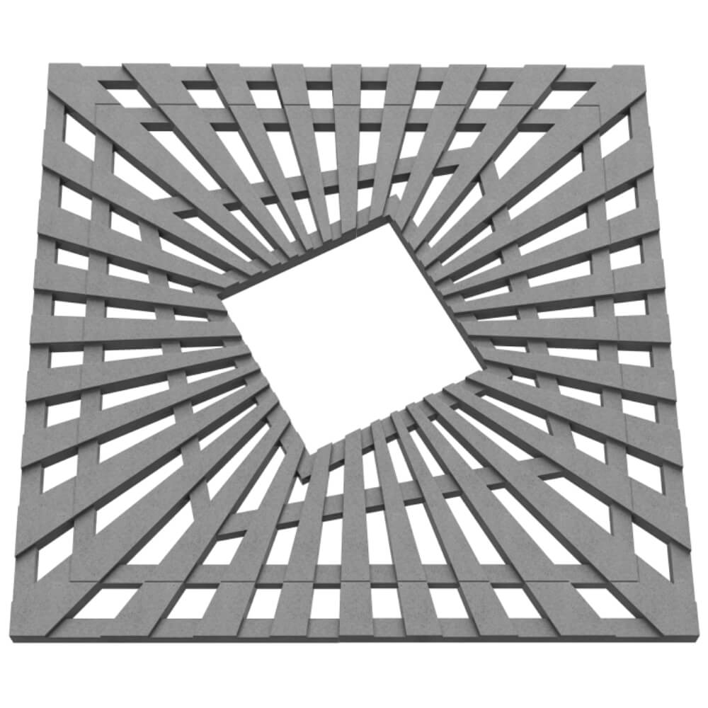 Приствольная решетка для дерева ZKING ATMOSPHERE 1.2х1.2м Серая в Воскресенске фото