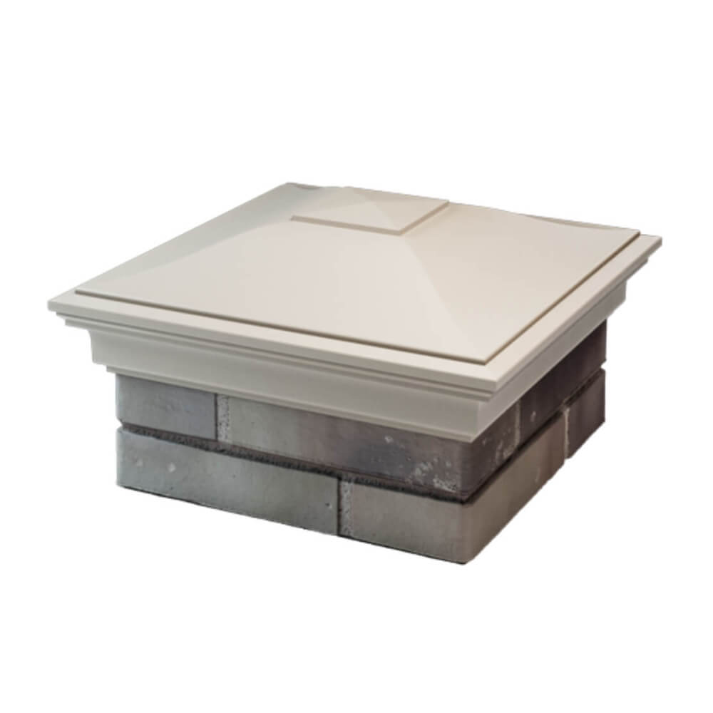 Колпак Zking Монблан Бежевый на столб 1.5х1.5 еврокирпича 0.7НФ (355х355мм) в Воскресенске фото