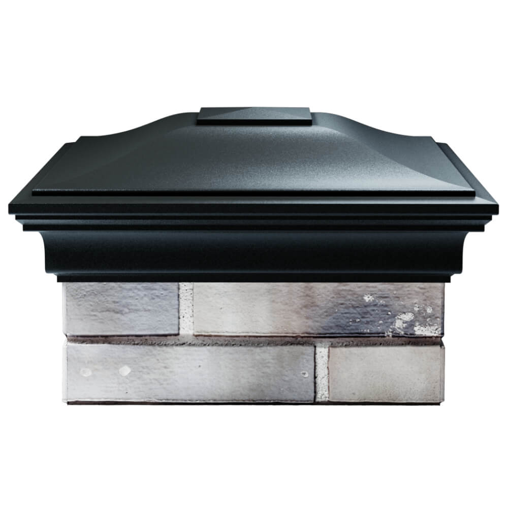 Колпак Zking Монблан Черный на столб 1.5х1.5 кирпича (385х385мм) Воскресенск фото