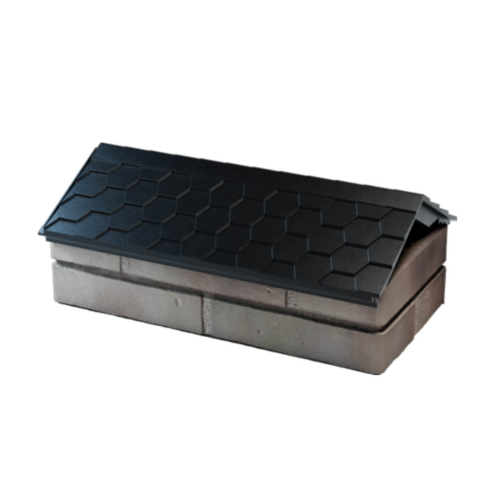 Парапет Zking Эверест Черный с посадкой на 1 кирпич (200/225/255мм) в Воскресенске фото