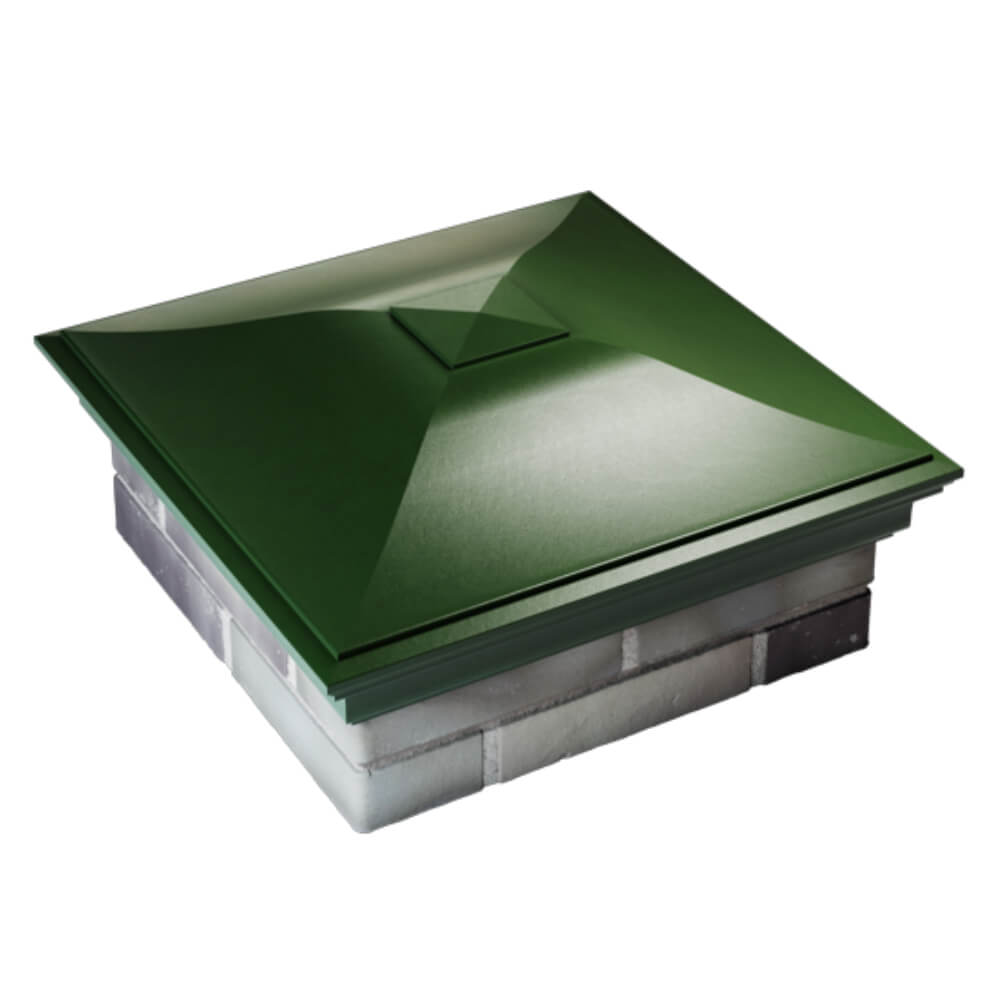 Колпак Zking Монблан Зеленый на столб 2х2 кирпича (515х515мм) Воскресенск фото