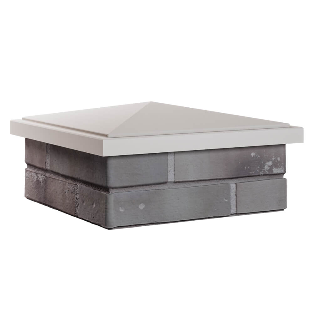 Колпак Zking БонаМоно Бежевый на столб 1.5х1.5 кирпича (385х385, 400х400мм) в Воскресенске фото