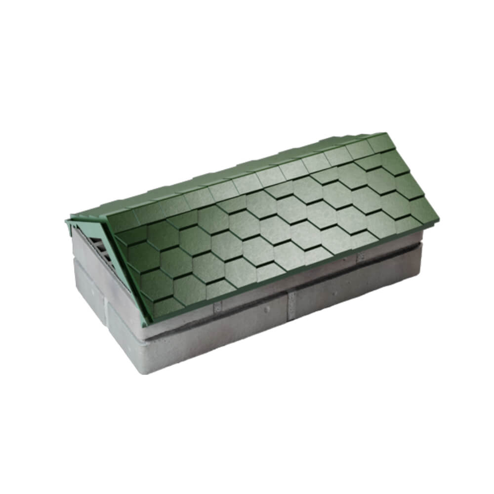 Парапет Zking Эверест Зеленый с посадкой на 1 кирпич (200/225/255мм) в Воскресенске фото