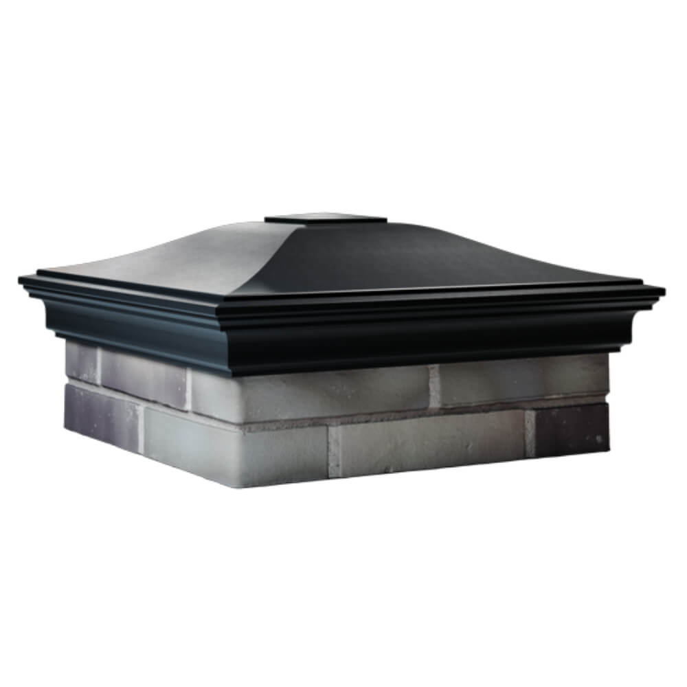 Колпак Zking Монблан Черный на столб 2х2 кирпича (515х515мм) в Воскресенске фото