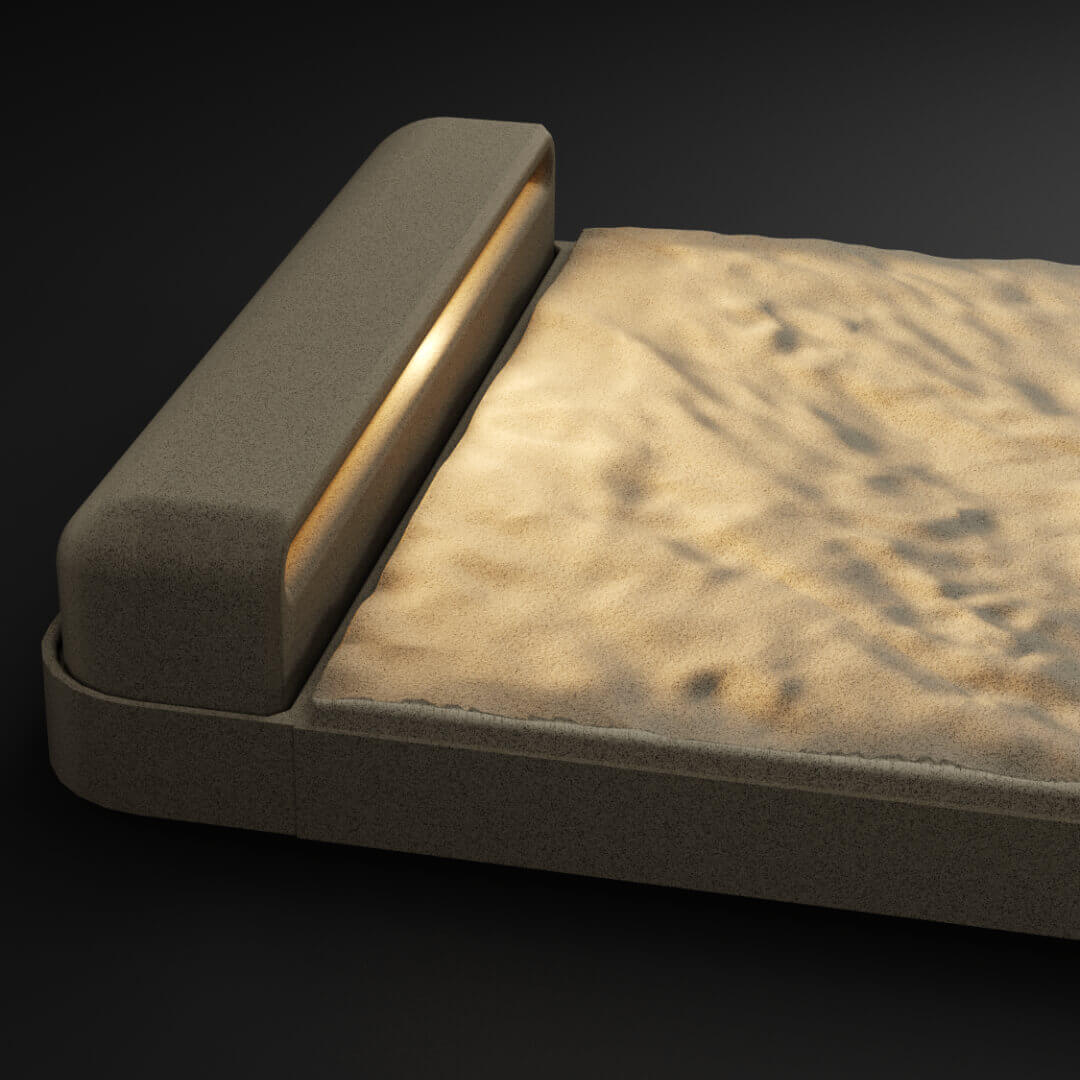 LED Светильник для шаговой плиты STONE Светлая Галька 330х75х98мм Воскресенск фото