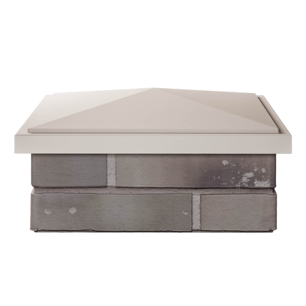 Колпак Zking БонаМоно Бежевый на столб 1.5х1.5 кирпича (385х385, 400х400мм) Воскресенск фото