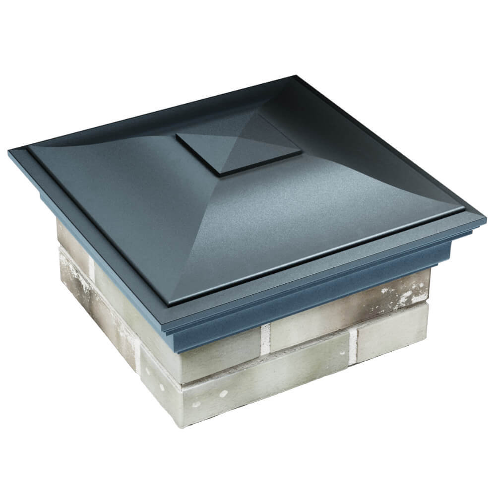 Колпак Zking Монблан Серый на столб 1.5х1.5 кирпича (385х385мм) в Воскресенске фото