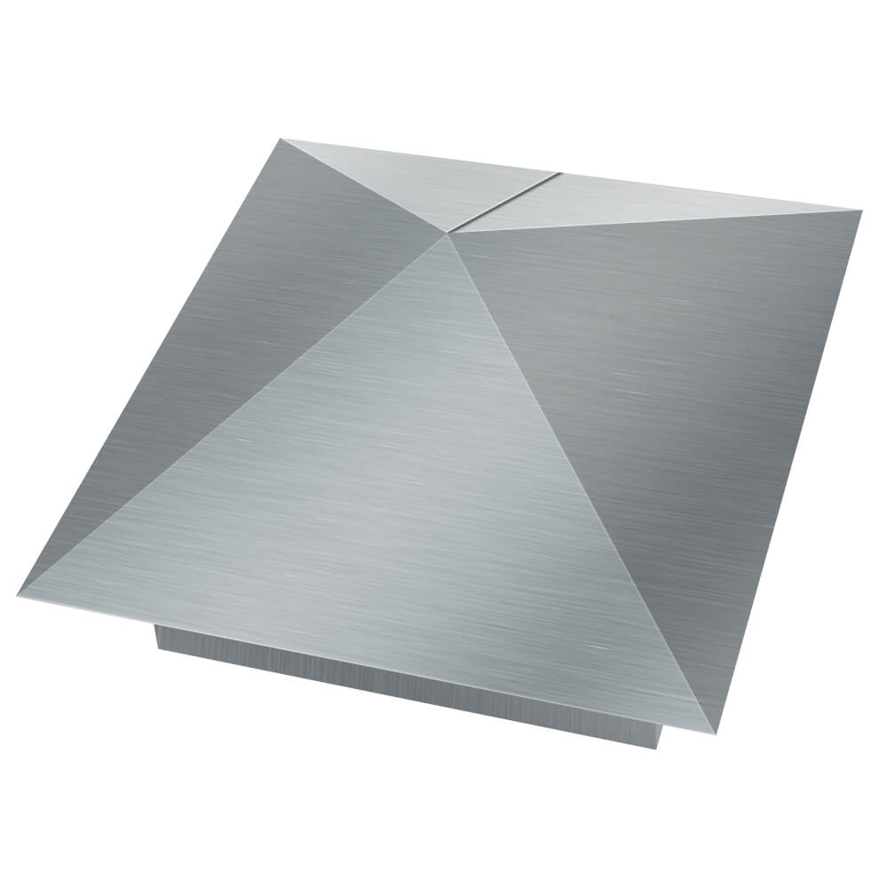 Колпак металлический 380х380мм оцинкованный заборный Воскресенск фото