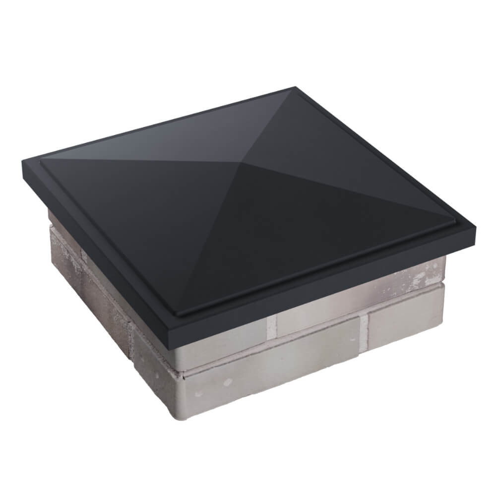 Колпак Zking БонаМоно Серый на столб 1.5х1.5 кирпича (385х385, 400х400мм) в Воскресенске фото