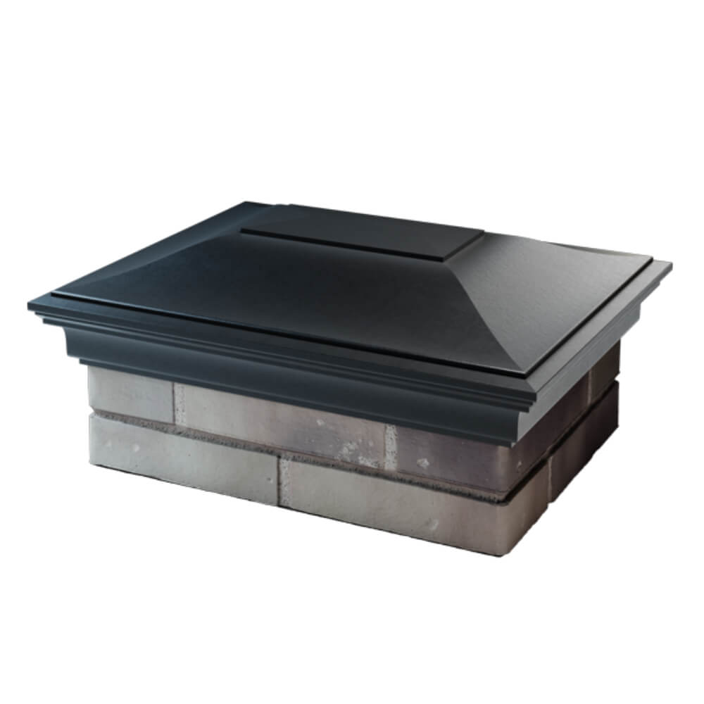 Колпак Zking Монблан Черный на столб 2х1.5 кирпича (515х385мм) в Воскресенске фото