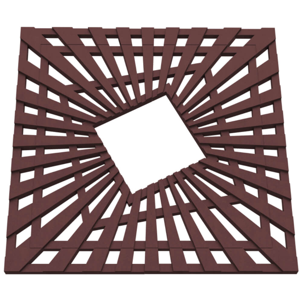 Приствольная решетка для дерева ZKING ATMOSPHERE 1.2х1.2м Коричневая в Воскресенске фото