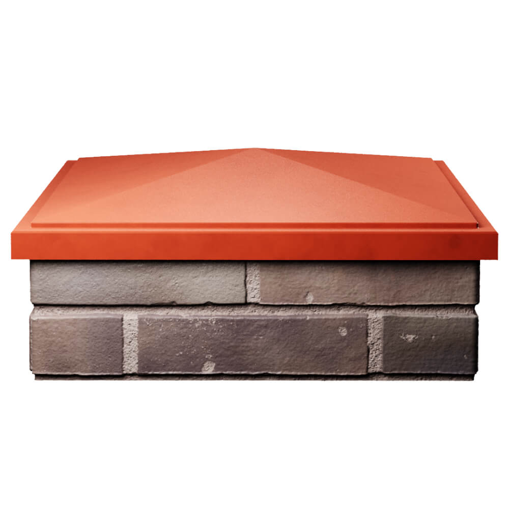 Колпак Zking БонаМоно Красный на столб 2х2 кирпича (515х515, 530х530мм) Воскресенск фото