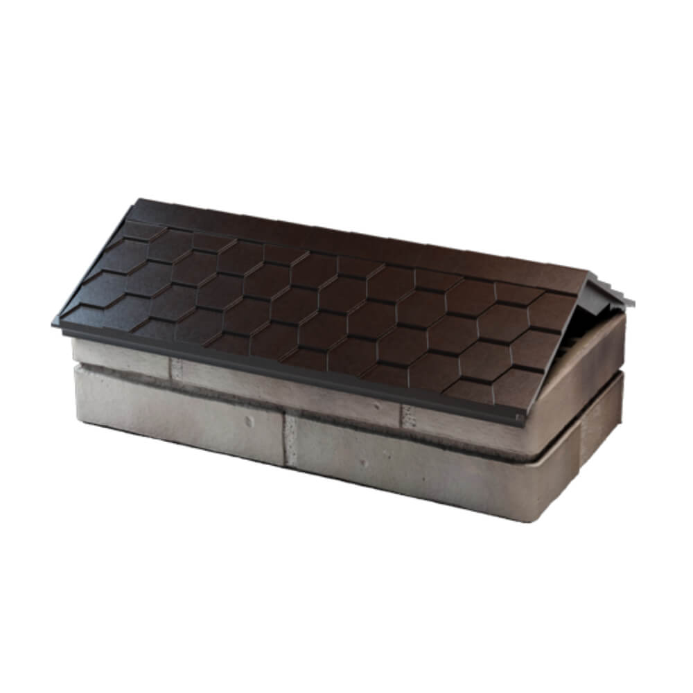 Парапет Zking Эверест Коричневый с посадкой на 1 кирпич (200/225/255мм) в Воскресенске фото