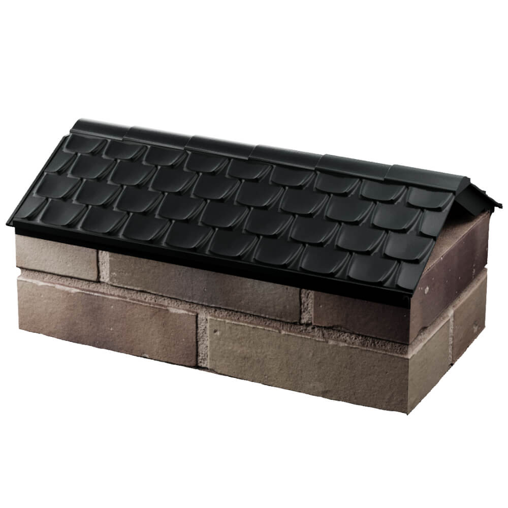 Парапет Zking Эльбрус Черный с посадкой на 1 кирпич (255мм) в Воскресенске фото