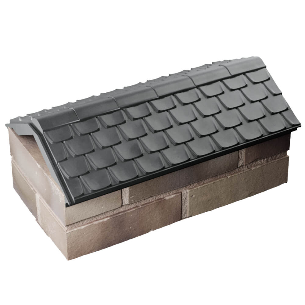 Парапет Zking Эльбрус Серый с посадкой на 1 кирпич (255мм) в Воскресенске фото