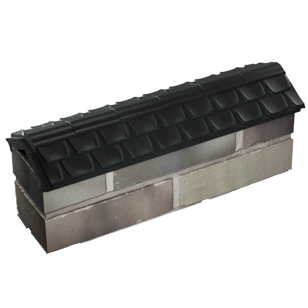 Парапет Zking Эльбрус Черный с посадкой на 0.5 кирпича (130мм) в Воскресенске фото