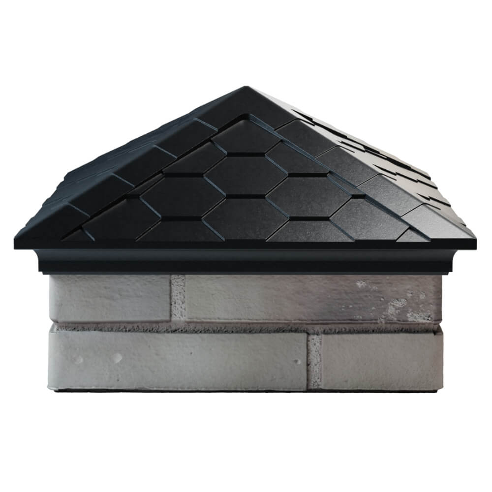 Колпак Zking Эверест Черный на столб 1.5х1.5 кирпича (390х390мм) Воскресенск фото