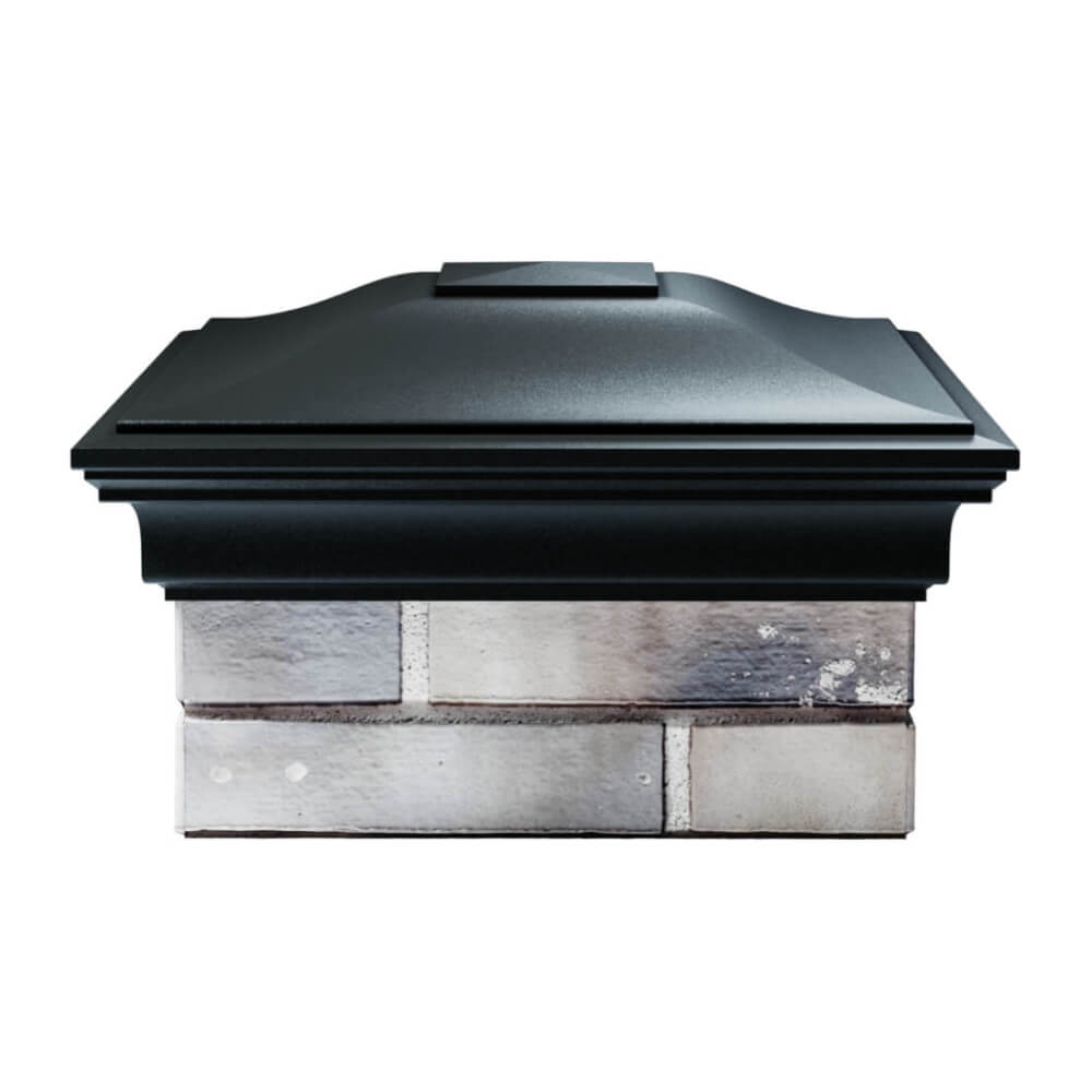 Колпак Zking Монблан Черный на столб 1.5х1.5 еврокирпича 0.7НФ (355х355мм) Воскресенск фото