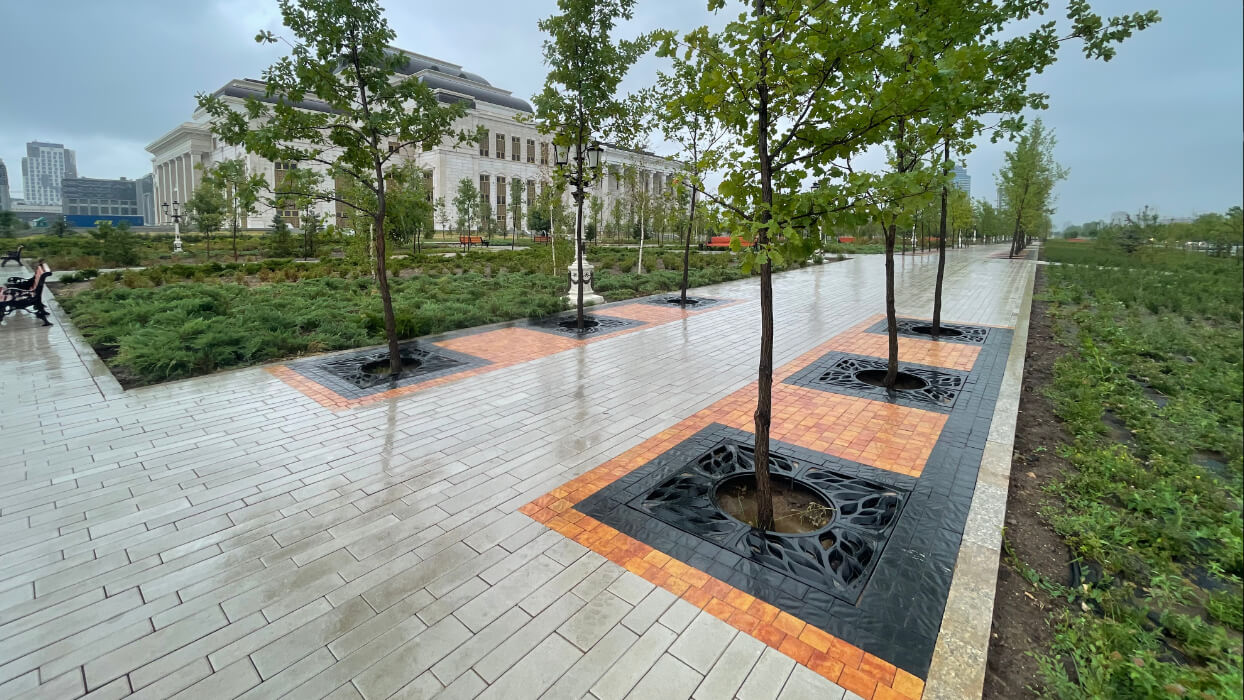 Приствольная решетка для дерева ZKING CRUST 1.2х1.2м Черная в Воскресенске фото